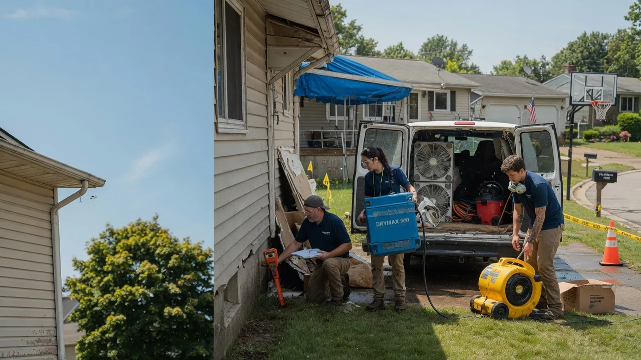 Ceiling Leak Cleanup in Athens, OH near me